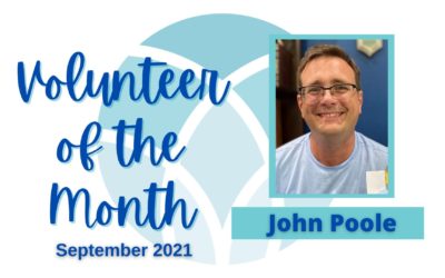 September 2021 Volunteer of the Month, John Poole