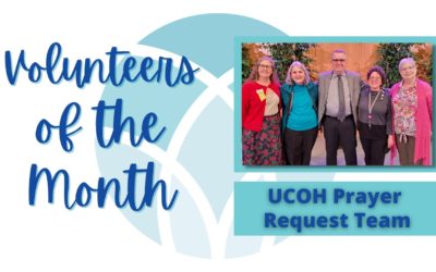 February 2022 Volunteer of the Month, Prayer Request Team